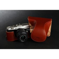 Borsa fotocamera in pelle di