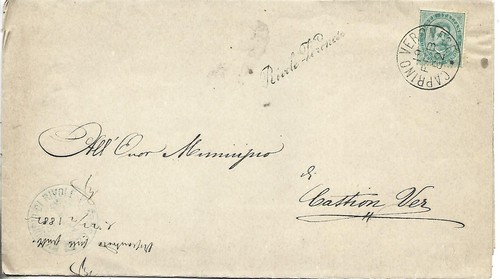 1882 umberto isolato - 5c,