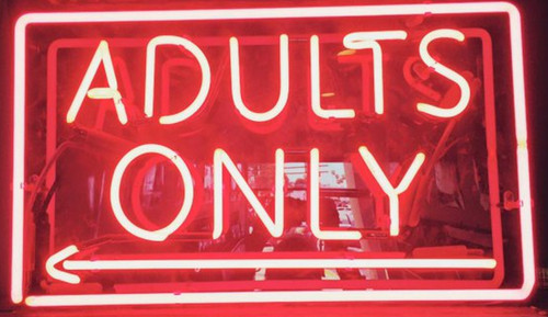 Insegna neon solo - solo, adulti