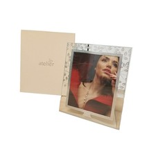 Atelier Portafoto per foto 20x25 albero della vita vetro e foglia d'argento