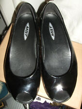 MBT KIANGA BALLERINA VERNICE NERA PUNTA APERTA 39 SCARPA VERA PELLE SANDALO