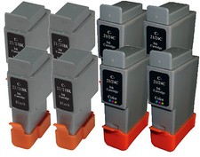 4 SET di cartucce di inchiostro compatibili Canon BCI21 / BCI24 (4 nere e 4 colori) 