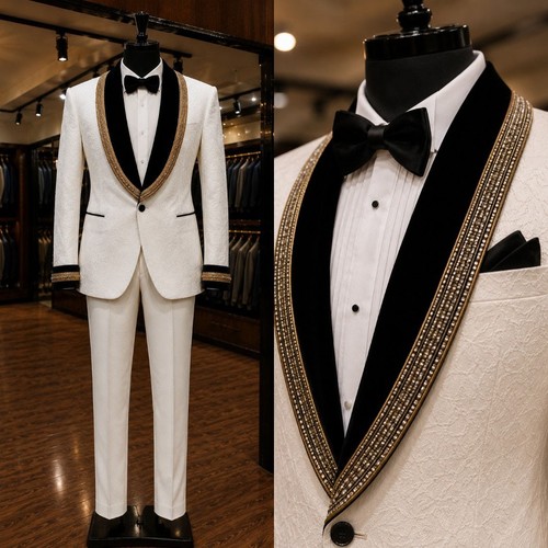 Set completo uomo jacquard