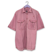 Camicia Vintage rosa in denim