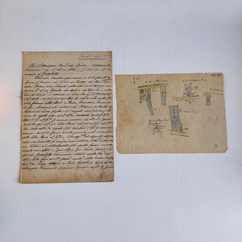 Manoscritto mappa macario - manoscritto, s.