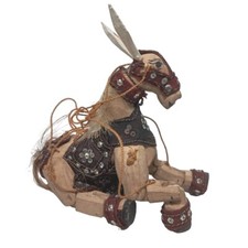 Pupazzo corda cavallo legno