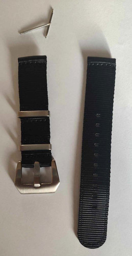 Cinturino 20mm nero - cinturino, 20