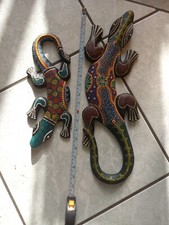 2 Lucertola Usate Da Parete Regalo Natale Oggetti Di Arredamento Casa Unici Luce