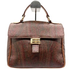 Etro paisley brown handbag 8 - brown, 7.8