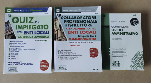 Lotto libri concorsi - libri,