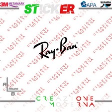 ADESIVO STICKER RAYBAN MISURE PERSONALIZZATE