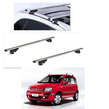 BARRE PORTATUTTO ALLUMINIO FIAT PANDA ANNO 2005 CON RAILS 4 SERRATURE K9