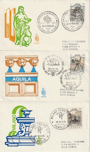1975 fdc venetia 403 - fdc, 403-1-2-3/it