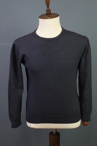 Maglione lana girocollo grigio