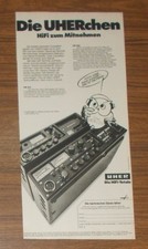 Rara Pubblicità Vintage UHER