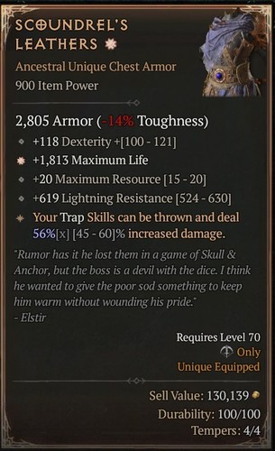 Scoundrel leather 1ga rogue - scoundrel's,