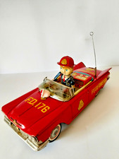 ICHIKO  TIN CAR FIRE CHIEF  JAPAN  FEUERWEHR AUTO  POMPIERI VIGILI FUOCO  LATTA