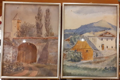 Coppia acquerelli gouache - coppia,