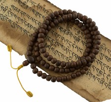 Mala In Semi Autentici Bodhi Collana Buddista Di Ø 12 Mm - Nepal #2448