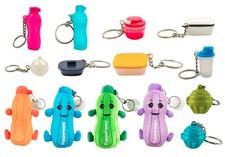 Tupperware Mini Bottiglia Plastica Multicolore Portachiavi Giocattolo Collezione