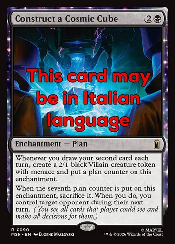 Mtg construct cosmic cube - a,