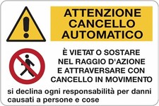 CARTELLO SEGNALETICO -