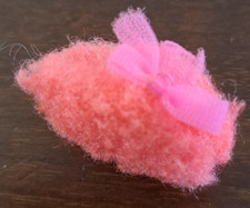 BARBIE SCARPINA SINGOLA PELO ROSA CON FIOCCO 1970 #3403 ORIGINALE