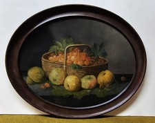 Quadro ovale con frutta -