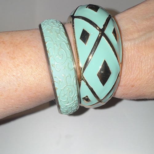 Braccialetto smaltato tono - , blu