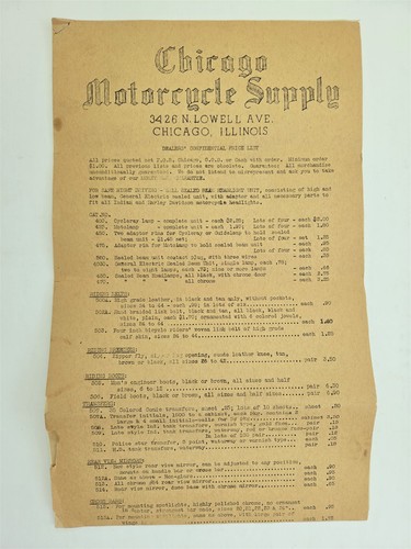 1940 antica fornitura moto - fornitura,