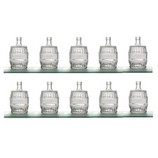 10 bottiglia botte vetro da 500 ml per liquore amaro  cognac barile grappa