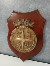 Crest In legno Marina Militare Italiana Deposito Pol Nato Panletteria Raro