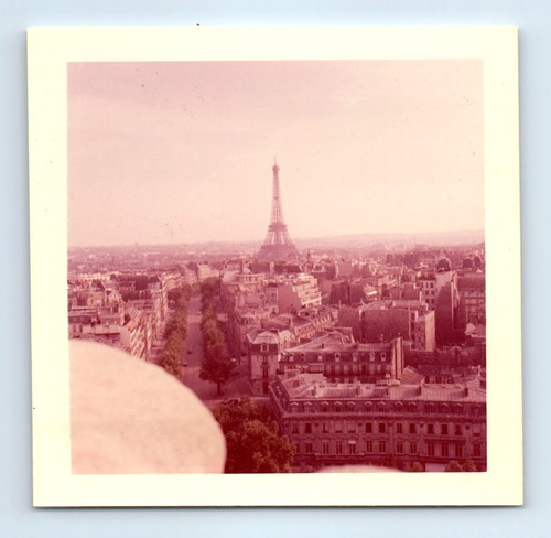 Old vintage square color photo - old,