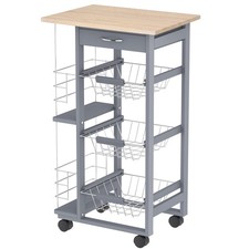 HOMCOM Carrello Portaoggetti