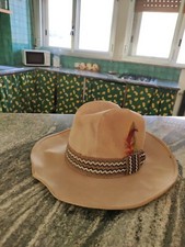 CAPPELLO COWBOY Scamoc MESSICANA ORIGINALE ANNI 70 MARLBORO VINTAGE TAGLIA 7 1/2