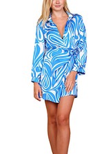 Abito camicia donna stampata