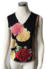 Top in maglia stampata in