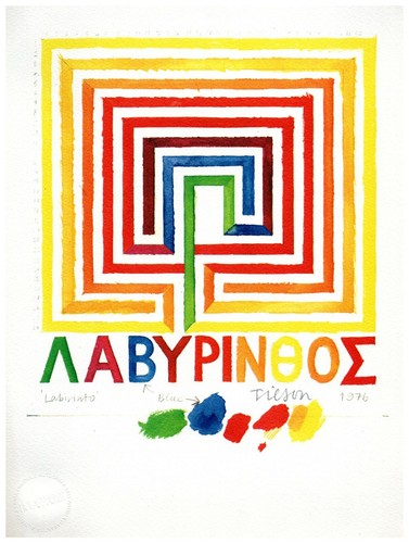 Joe tilson azzurro - tilson, "azzurro"