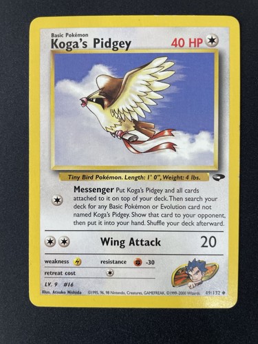 Pokemon koga pidgey gym - pokemon, koga’s