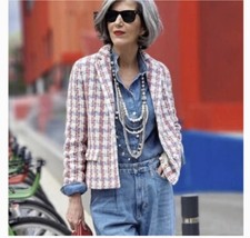 ZARA Women’s Plaid Pearl