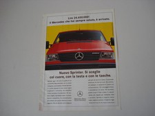 advertising Pubblicità 1995 MERCEDES SPRINTER 208 D