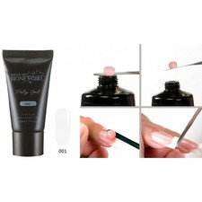 GEL UV POLY 30ML TRASPARENTE 001 FRENCH COSTRUTTORE RICOSTRUZIONE UNGHIE NAIL AR