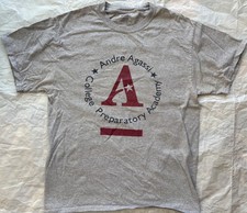 *OFFERTA* T-SHIRT ANDRE AGASSI TENNIS VINTAGE Grigio College Preparatory Academy RARA