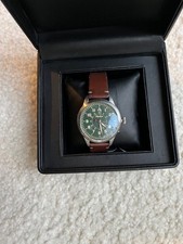 Orologio Uomo Alpina Pilot Heritage Startimer 44mm Acciaio Quadrante Verde AL-525KBG4SH6