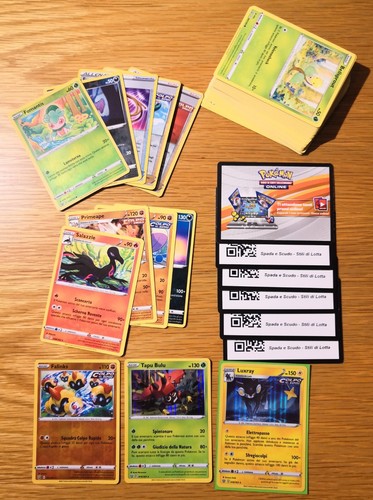 Lotto carte pokemon stili - 60,