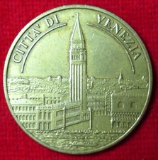 MEDAGLIA RICORDO CITTA' DI VENEZIA PANORAMA PIAZZA CAMPANILE SAN MARCO SOUVENIR