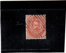 REGNO 1879-1a SERIE UMBERTO-RARO 2 LIRE-OTTIMO ANNULLO-PERFETTO-SPED. GRATUITA