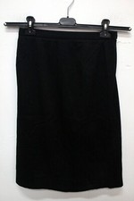 Narciso Rodriguez Gonna Donna Taglia 40 Skirt Nero Woman Logo Rock Jupe Cotone