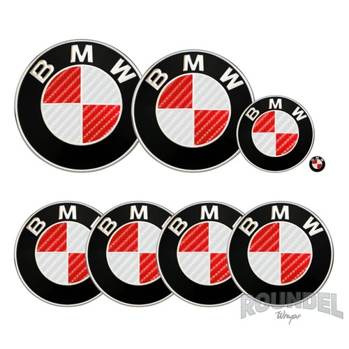Per bmw badge fibra - fibra, di
