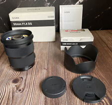 Obiettivo Sigma 50mm f/1.4 DG HSM Art per attacco Sigma + dock USB UD-01 "NUOVO"